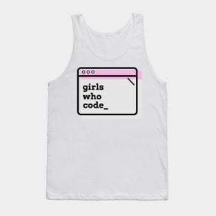 Girls Who Code Pink Tank Top